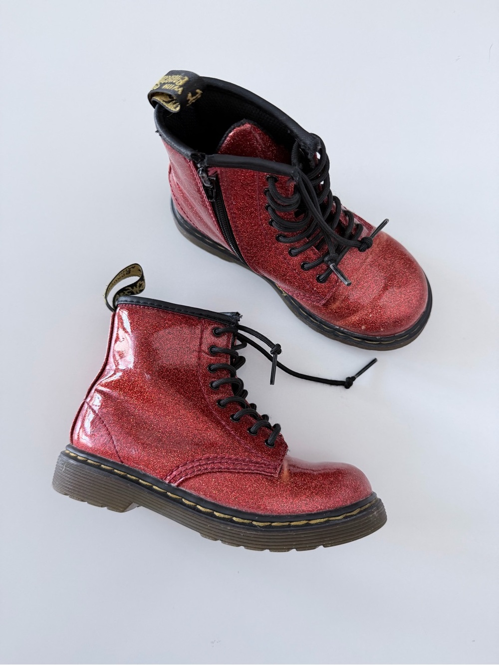 Dr. Martens 1460 Glitter Toddler Ankle Boots Size 10 - Picture 2 of 8